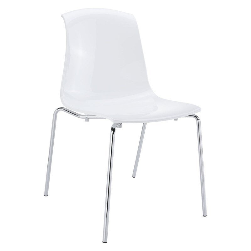 Compamia Allegra Dining Chair in Glossy White