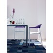 Compamia Carmen Patio Dining Chair with White Seat in Violet