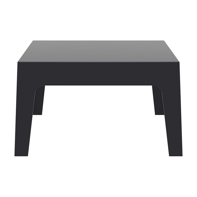 Compamia Box Resin Patio Coffee Table in Black