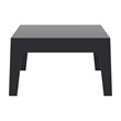 Compamia Box Resin Patio Coffee Table in Black