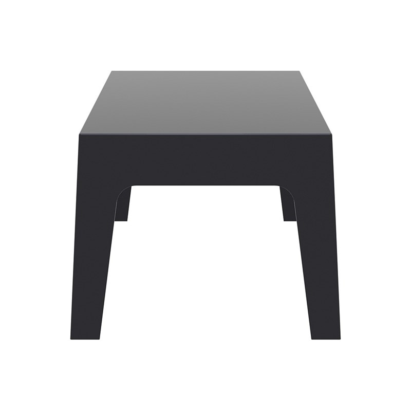 Compamia Box Resin Patio Coffee Table in Black