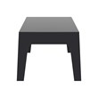 Compamia Box Resin Patio Coffee Table in Black