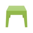 Compamia Box Resin Patio Coffee Table in Tropical Green