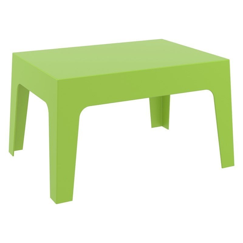 Compamia Box Resin Patio Coffee Table in Tropical Green