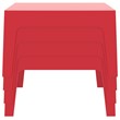 Compamia Box Resin Patio Coffee Table in Dark Gray