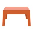 Compamia Box Resin Patio Coffee Table in Orange