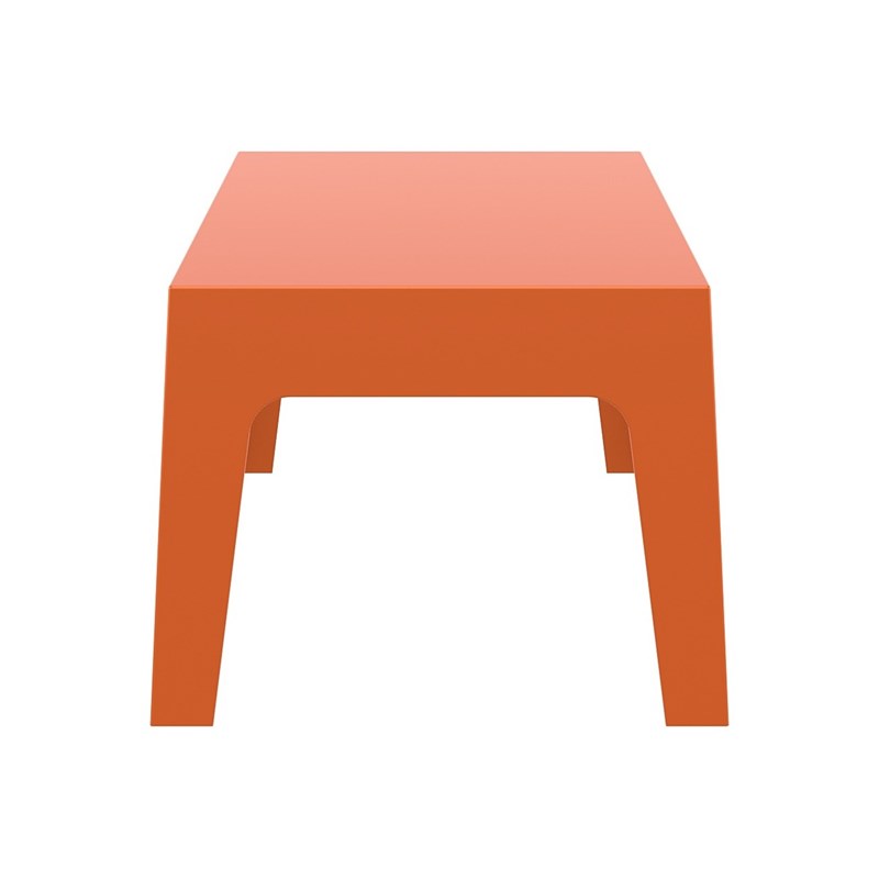 Compamia Box Resin Patio Coffee Table in Orange