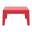 Compamia Box Resin Patio Coffee Table in Red