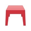 Compamia Box Resin Patio Coffee Table in Red