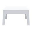 Compamia Box Resin Patio Coffee Table in White