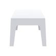 Compamia Box Resin Patio Coffee Table in White
