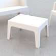 Compamia Box Resin Patio Coffee Table in White