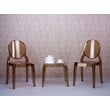 Compamia Queen Polycarbonate Patio Side Table in Transparent Amber