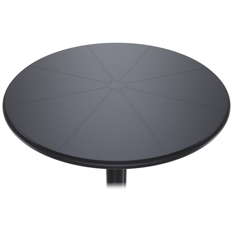 Compamia Octopus Round Patio Pub Table in Dove Gray
