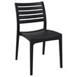 Compamia Ares 5 Piece Square Resin Patio Dining Set in Black