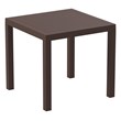 Compamia Ares 5 Piece Square Resin Patio Dining Set in Brown