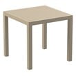 Compamia Ares 5 Piece Square Resin Patio Dining Set in Taupe