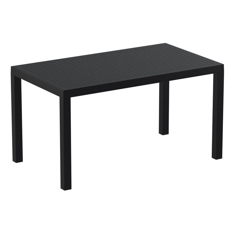 Compamia Artemis 7 Piece Resin Patio Dining Set in Black