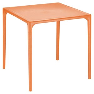 Compamia Mango 28&quot Square Patio Dining Table in Orange