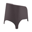 Compamia Aruba Resin Wickerlook Patio Chair in Brown
