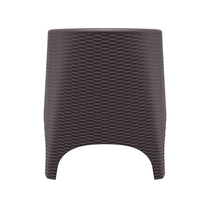 Compamia Aruba Resin Wickerlook Patio Chair in Brown