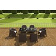 Compamia Aruba Resin Wickerlook Patio Chair in Brown