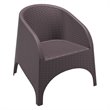 Compamia Aruba Resin Wickerlook Patio Chair in Brown