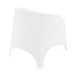 Compamia Aruba Resin Wickerlook Patio Chair in White