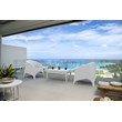 Compamia Aruba Resin Wickerlook Patio Chair in White