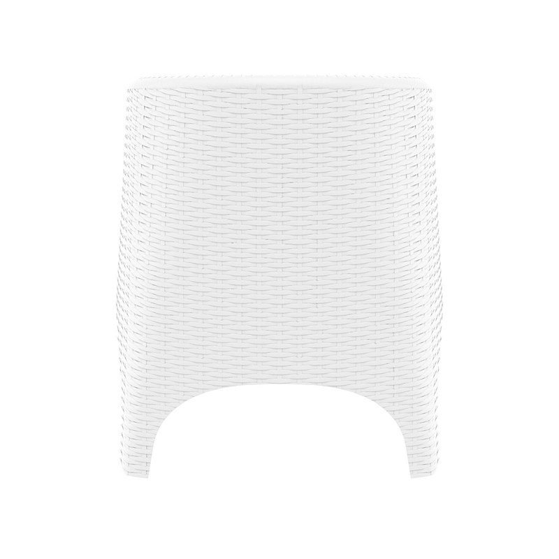 Compamia Aruba Resin Wickerlook Patio Chair in White