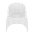 Compamia Aruba Resin Wickerlook Patio Chair in White