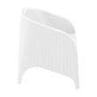 Compamia Aruba Resin Wickerlook Patio Chair in White