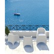 Compamia Aruba Resin Wickerlook Patio Chair in White