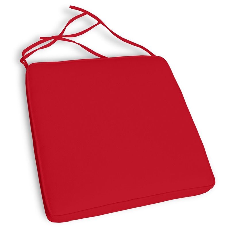 Compamia California Patio Chair Cushion Set in Logo Red (Set of 2)