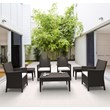 Compamia California 7 Piece Wickerlook Patio Conversation Set in Brown