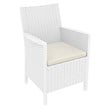 Compamia California 7 Piece Resin Patio Conversation Set in White