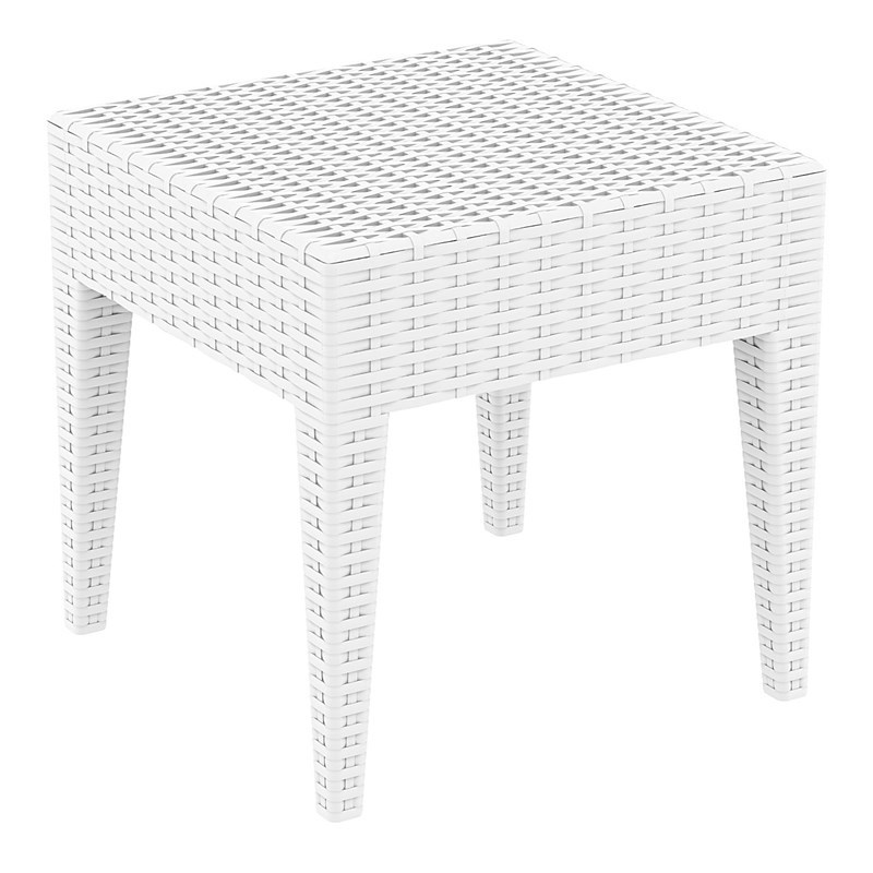 Compamia California 7 Piece Resin Patio Conversation Set in White