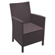 Compamia California 5 Piece Wickerlook Patio Dining Set in Brown