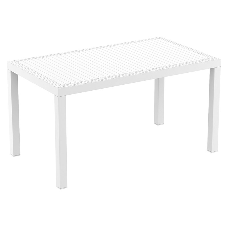 Compamia California 5 Piece Patio Dining Set in White