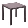 Compamia California 5 Piece Square Patio Dining Set in Brown