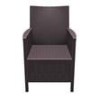 Compamia California Resin Wickerlook Patio Chair in Brown