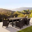Compamia California Resin Wickerlook Patio Chair in Brown