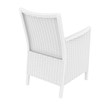 Compamia California Resin Wickerlook Patio Chair in White