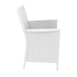 Compamia California Resin Wickerlook Patio Chair in White
