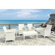Compamia California Resin Wickerlook Patio Chair in White