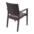 Compamia Ibiza Resin Wickerlook Patio Dining Arm Chair in Brown