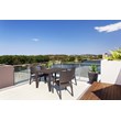Compamia Ibiza Resin Wickerlook Patio Dining Arm Chair in Brown