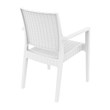 Compamia Ibiza Resin Wickerlook Patio Dining Arm Chair in White