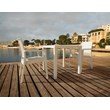 Compamia Ibiza Resin Wickerlook Patio Dining Arm Chair in White