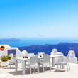 Compamia Ibiza Resin Wickerlook Patio Dining Arm Chair in White
